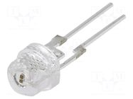 LED; yellow; 4.8mm; 7000÷8400mcd; 140°; Front: convex; Pitch: 2.5mm OPTOSUPPLY