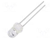 CRLED; red; 5mm; 3000mcd; 60°; Front: convex; 5÷20VDC; No.of term: 2 OPTOSUPPLY