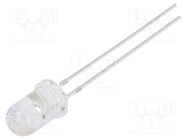 LED; 5mm; orange; 3000mcd; 30°; Front: convex; 3÷13VDC; No.of term: 2 OPTOSUPPLY