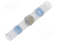 Tip: solder sleeve; insulated; 2÷4mm2; soldering; for cable; blue 