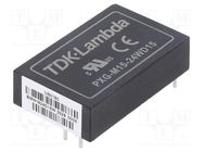 Converter: DC/DC; 15W; Uin: 9÷36V; Uout: 15VDC; Uout2: -15VDC; THT TDK-LAMBDA