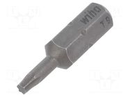 Screwdriver bit; Torx®; TX09; Overall len: 25mm; STANDARD WIHA