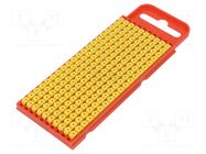 Markers; Marking: ; 2÷2.8mm; polyamide; yellow; -40÷85°C; push-in HELLERMANNTYTON