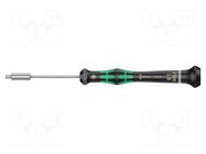 Screwdriver: precision; 6-angles socket; HEX 1.8mm WERA
