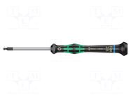 Screwdriver: precision; hex key,spherical; HEX 2.5mm WERA