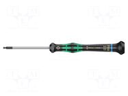 Screwdriver: precision; hex key,spherical; HEX 2mm WERA