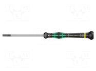 Screwdriver: precision; slot; 4x0.8mm; Blade length: 80mm WERA