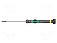 Screwdriver: precision; slot; 3.5x0.6mm; Blade length: 80mm WERA