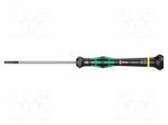 Screwdriver: precision; slot; 3x0.5mm; Blade length: 80mm WERA