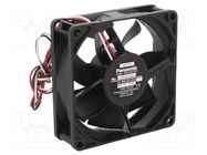 Fan: DC; axial; 24VDC; 80x80x25mm; 70.2m3/h; 30dBA; ball bearing PANASONIC