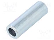 Spacer sleeve; 30mm; cylindrical; steel; zinc; Out.diam: 10mm DREMEC