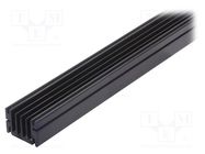 Heatsink: extruded; grilled; natural; L: 1000mm; W: 100mm; H: 15mm SEIFERT ELECTRONIC