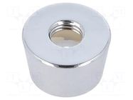 Cover; MPA; push-in; brass; Body: chromium plated; Illumin: none KNITTER-SWITCH