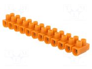 Connector: terminal block; 41A; unflamed; screw terminal; orange SIMET
