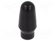 Cap; MTA; push-in; PVC; Body: black; Illumin: none KNITTER-SWITCH