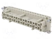 Connector: HDC; contact insert; female; 16A; 500V; Han E®; PIN: 32 HARTING