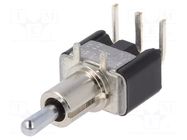 Switch: toggle; Pos: 3; SPDT; (ON)-OFF-(ON); 6A/125VAC; 6A/6VDC KNITTER-SWITCH