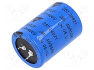 Capacitor: electrolytic; SNAP-IN; 820uF; 400VDC; Ø35x50mm; ±20% VISHAY