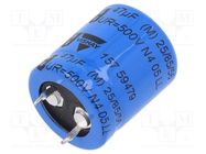 Capacitor: electrolytic; SNAP-IN; 47uF; 500VDC; Ø22x25mm; ±20% VISHAY