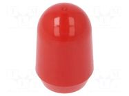 Cap; MTG; push-in; PVC; Body: red; Illumin: none KNITTER-SWITCH