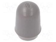 Cap; MTG; push-in; PVC; Body: grey; Illumin: none KNITTER-SWITCH