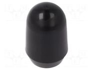 Cap; MTG; push-in; PVC; Body: black; Illumin: none KNITTER-SWITCH