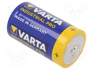 Battery: alkaline; D; 1.5V; non-rechargeable; Ø34.2x61.5mm 