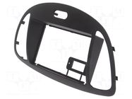 Radio frame; Hyundai; 2 DIN; black PER.PIC.
