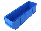 Container: cuvette; plastic; blue; 91x300x81mm ALLIT AG