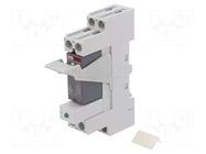 Relay: interface; DPDT; Ucoil: 24VDC; for DIN rail mounting; CR-P ABB