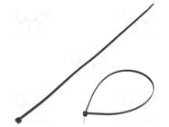 Cable tie; L: 370mm; W: 4.8mm; black; polyamide; 222N; Ømax: 102mm FIX&FASTEN