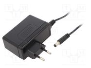 Power supply: switched-mode; mains,plug; 24VDC; 60W; Plug: EU; 2.5A MEAN WELL