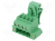 Pluggable terminal block; 5.08mm; ways: 4; angled 90°; socket 