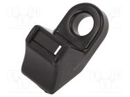 Holder; screw; black; cable ties 