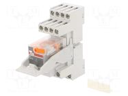 Relay: interface; 4PDT; Ucoil: 230VAC; for DIN rail mounting; CR-M ABB