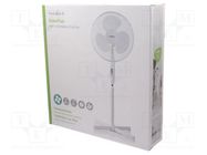 Fan: AC; 45W; 220÷240V; Ø: 400mm; Len: 1.5m; 600x600x1200mm; white 