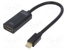 Adapter; DisplayPort 1.2,HDMI 1.3; 0.15m; black GEMBIRD