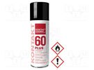 Cleaning agent; KONTAKT 60 PLUS; 200ml; spray; can; red; cleaning KONTAKT CHEMIE