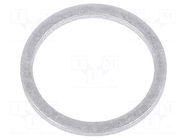 Gasket; aluminium; Thk: 1.5mm; Øint: 16mm; Øout: 20mm; DIN 7603 ELESA+GANTER