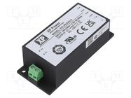 Power supply: switched-mode; for building in; 30W; 15VDC; 1A; 83% XP POWER