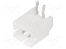 Socket; wire-board; male; 140; 2mm; PIN: 2; THT; 100V; 2A; tinned EDAC