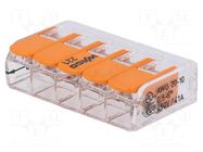 Quick splice; 221; 41A; 450V; for cable; spring clamp; 0.5÷6mm2 WAGO