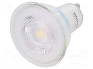 LED lamp; neutral white; GU10; 230VAC; 390lm; P: 4.6W; 36°; 4000K PHILIPS