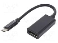 Adapter; DisplayPort 1.2,USB 3.1; 0.15m; black; black; Cablexpert GEMBIRD