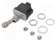 Switch: toggle; Pos: 2; SPDT; ON-OFF; 6A/230VAC; 20A/28VDC; -65÷71°C HONEYWELL