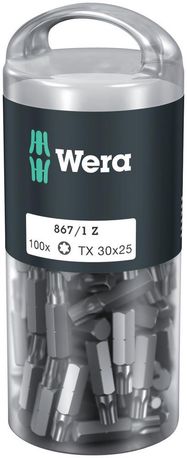 867/1 TORX® DIY 100, 100 x TX 30x25, Wera