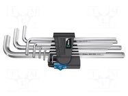 Wrenches set; Hex Plus key; with holding function; 9pcs. WERA