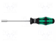 Screwdriver; 6-angles socket; HEX 4mm; Blade length: 125mm WERA