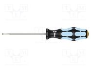 Screwdriver; slot; 4,0x0,8mm; Blade length: 100mm WERA