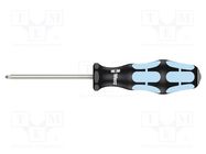 Screwdriver; Pozidriv®; PZ1; Blade length: 80mm WERA